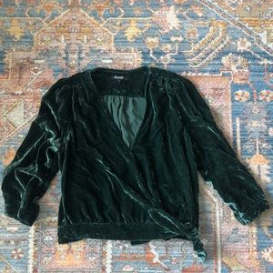 MADEWELL // Velvet Wrap Top